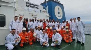 From fire to lifeboat: tanker saves 27 after tuna seiner sinks in the Pacific