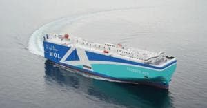 MOL adds LNG dual-fuel car carrier Lazulite Ace to its low-emission fleet