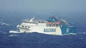Storm Emilia batters Gibraltar ferry, leaving dozens of vehicles damaged